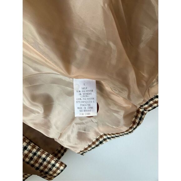 Polagram Plaid Blazer, L. Perfect layering Piece for Fall! Prep, Office Siren, s - Picture 16 of 16